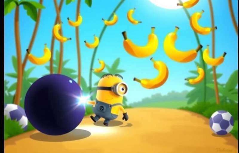 Minion Rush player using advanced techniques to collect bananas and avoid obstacles